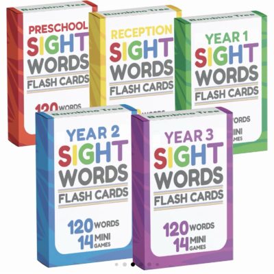 Sight word flash cards